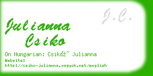 julianna csiko business card